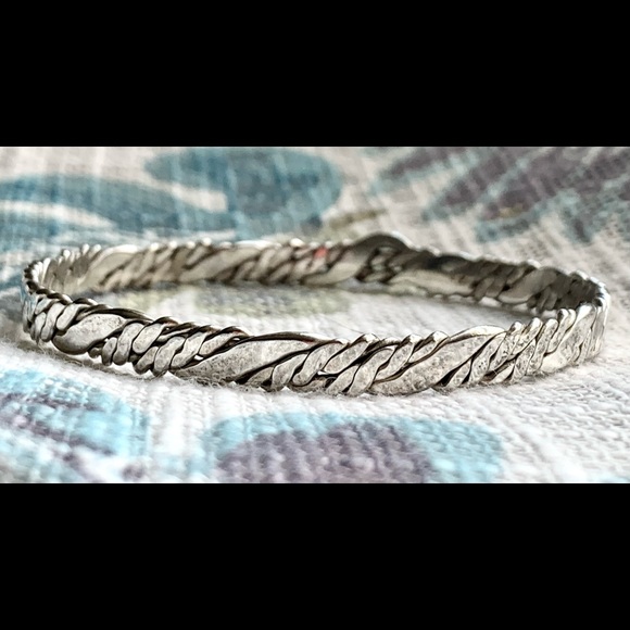 Taxco silver vintage bracelet bangle Mexico stamped cleaned polished - Picture 3 of 6